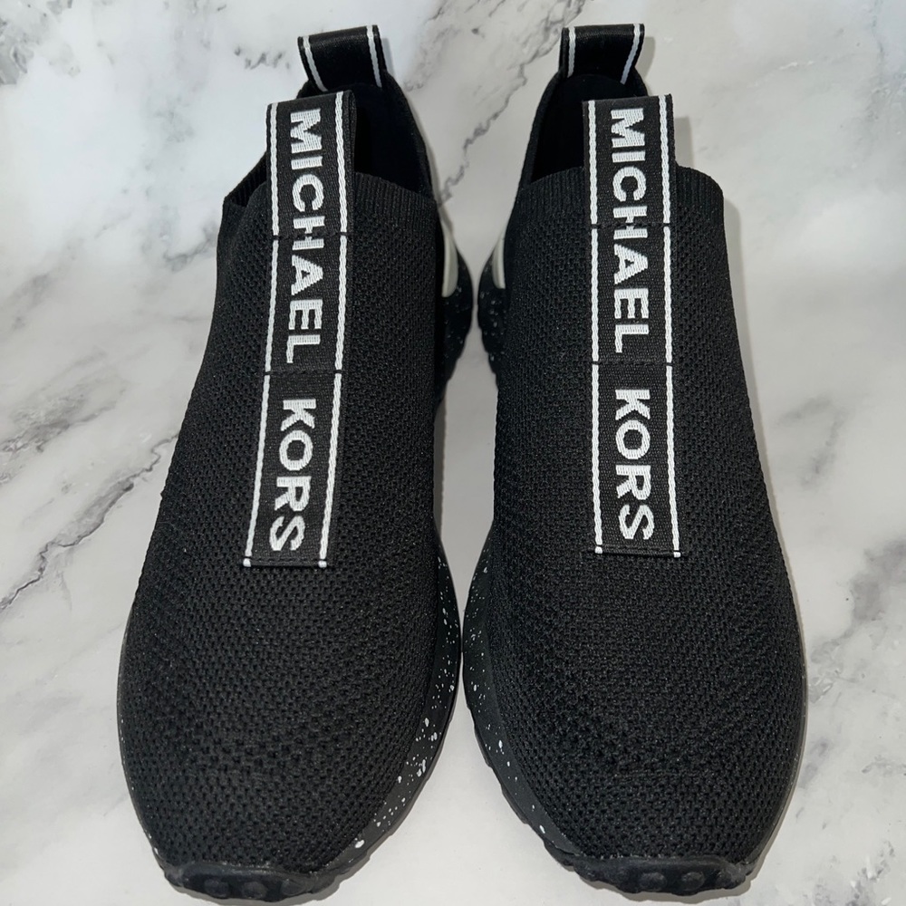 Michael Kors Bodie Logo Tape Mesh Slip-On Trainer